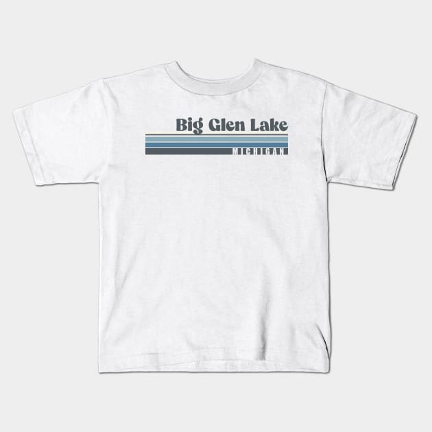 Big Glen Lake Kids T-Shirt by Drafted Offroad